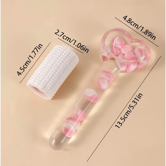 Petal Ice Ball Facial Massage Tool - Hot and Cold Portable Skincare Device for Face and Eye Massage