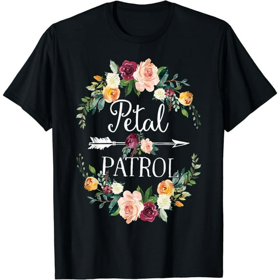 Petal Patrol T-Shirt Flower Girl Funny Wedding T-Shirt