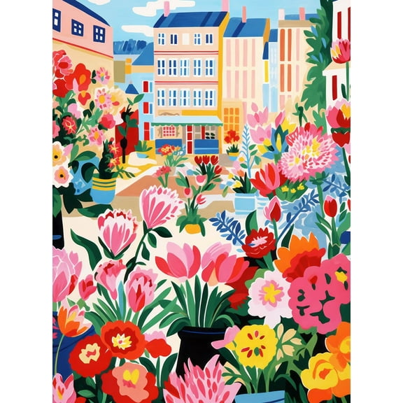 Petal Promenade: Springtime in Paris by Cross & Glory 1000 Piece Puzzle for Adults, Eco-Friendly, Vibrant Colors, 20" x 27", Satin Finish