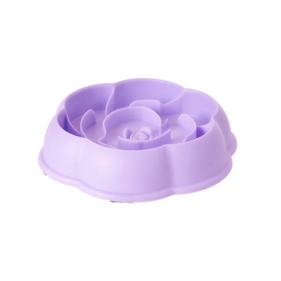 Petal Shape Slow Feeder Dog Bowl for Fast Eaters, Interactive Puzzle Bowl to Prevent Bloat, Non-Slip Slow Eating Dish for Dogs and Cats Healthy Digestion