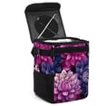 thumbnail image 1 of Petal flower Leak-Proof Foldable Car Garbage Can with Lid and Hanging Storage Bag, 1 of 6