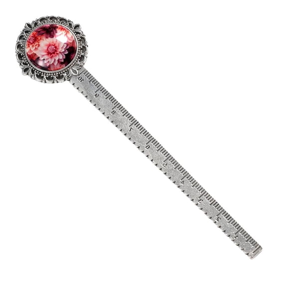 Petal flowers Vintage Silver Lace-Edged Bookmark: a Thoughtful Gift for Book Lovers and Readers