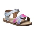 thumbnail image 1 of Petalia Double Hook And Loop Girls Open Toe Toddler Strap Sandal, Multi, 7, 1 of 5