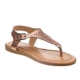 thumbnail image 1 of Petalia Girl Thong  Kids Flat Sandals, Gold, 4, 1 of 5
