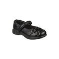 thumbnail image 1 of Petalia Girls' School Shoes with Double Strapped Buckle Accent at Toe, 1 of 5