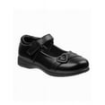 thumbnail image 1 of Petalia Girls' Strapped Heart Tween Hook & Loop School Shoes - Black Pink, 9, 1 of 8