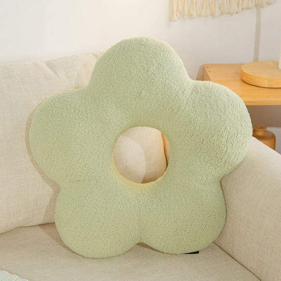 Petals Pillow Cute Throw Pillow - Girl Bedroom Living Room Decor - Bay Window Floor Seat Cushion Plush Tatami Flower Shape Cushion