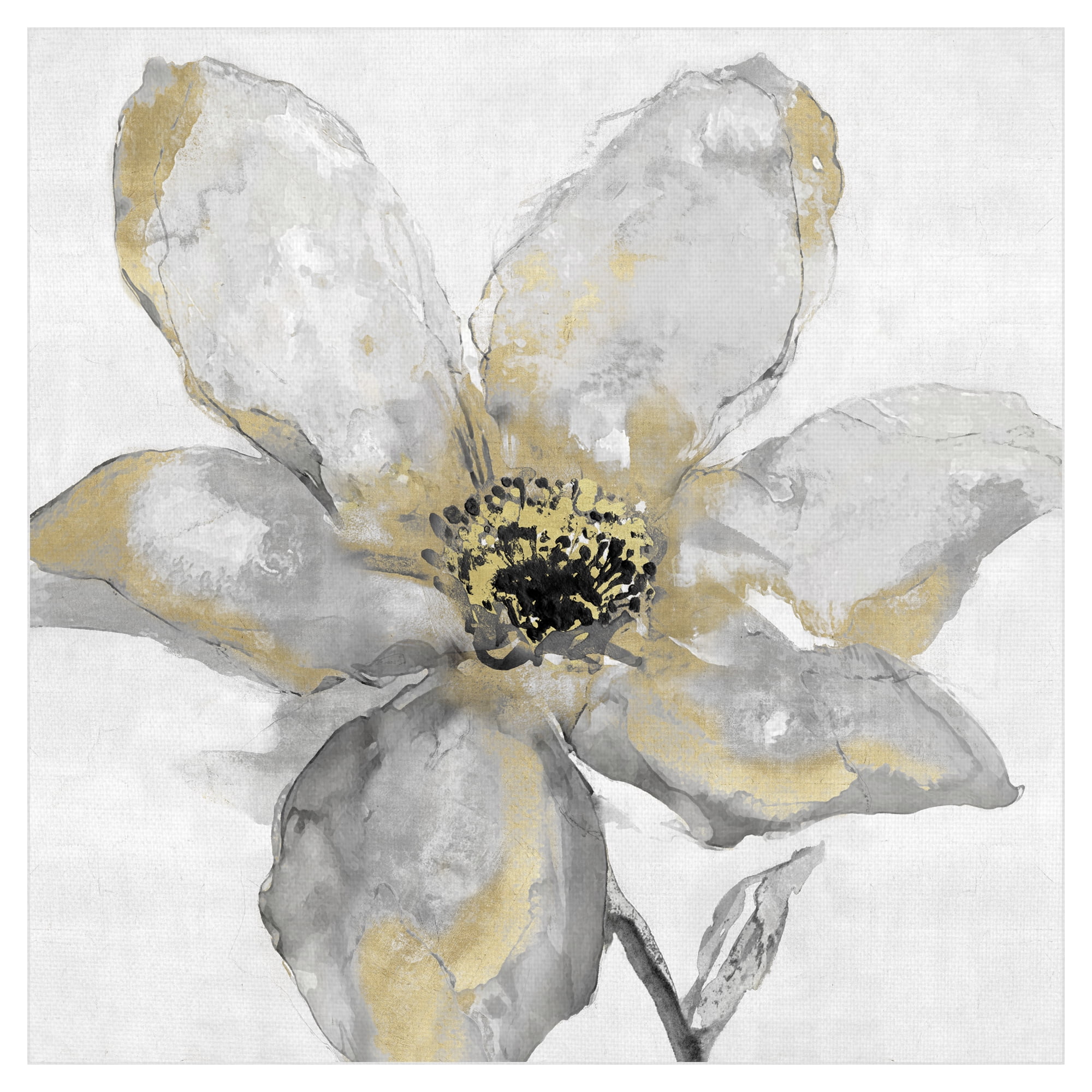 Petals and Gold by Tania Bello Floral Canvas Art