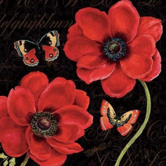 Petals and Wings III Special Canvas Art - Daphne Brissonnet (24 x 24)