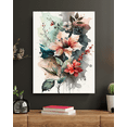 thumbnail image 1 of Petals in Harmony - Floral Watercolor Canvas Wall Art, 1 of 2