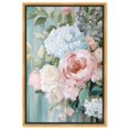 thumbnail image 1 of Petals of Spring II Canvas Pastel Floral Art by Art Remedy, Gold Frame, 16" x 24", 1 of 7