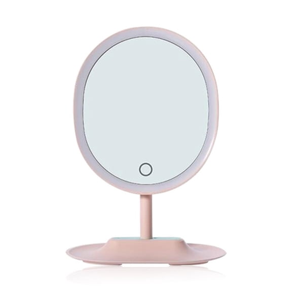 Petalwish Mirrors,Makeup Mirror with Lights, Long-Press Adjustable Brightness, 3 Glow Settings