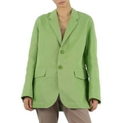 Petar Petrov Ladies Green Issa Single-Breasted Oversized Jacket, Brand Size 38 (US Size 4)
