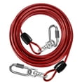 thumbnail image 1 of Petbobi 30ft Dog Tie Out Cable Heavy Duty Dog Chain Yard Lead Leash for Large Dogs up to 300lbs, Red, 1 of 6