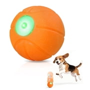 Automatic Interactive Dog Ball, Durable E-TPU Rechargeable Rolling Bouncing Toy for Small Medium Dogs, Orange