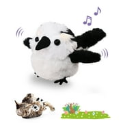 Petbobi Cat Interactive Toys Flapping Bird with Catnip, Black