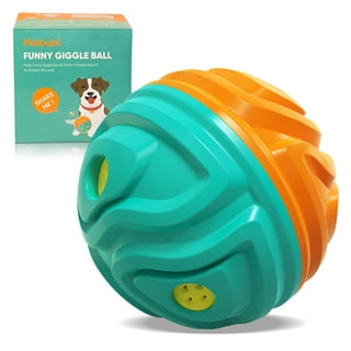 TAUCHGOE Interactive Dog Toys Wobble Giggle Dog Ball for Medium Large Dogs,  Wiggle Waggle Wag Funny Sounds Squeaky Active Ball Dog Toy for IQ Training