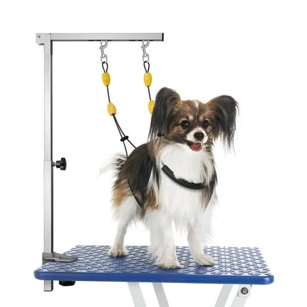 Petbobi Dog Grooming Arm with Clamp Adjustable Pet Grooming Table Arm with Loop Noose for Small Dog