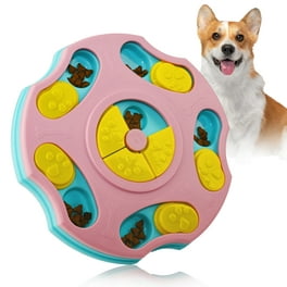 RNKR Large Dog Treat Ball, Dog IQ Puzzle Toy, Interactive Food Dispenser to  Slow Feed Best Toy for Training and Play-Blue