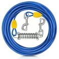 thumbnail image 1 of Petbobi Dog Tie Out Cable 40ft Chewproof 360-Degree Swivel Hooks No Tangle for Outdoor Yard Camping Lead for Dog up to 120lbs, 1 of 6