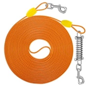 Petbobi 40ft Dog Tie Out Cable, Dog Runner Leash for Yard Chewing Proof PVC Coating Steel Wire Rope for Large Dogs up to 120LBS