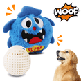 thumbnail image 1 of Petbobi Dog Toys Interactive Plush Giggle Ball Squeak Crazy Bouncer Toy for Pets, Blue, 1 of 8