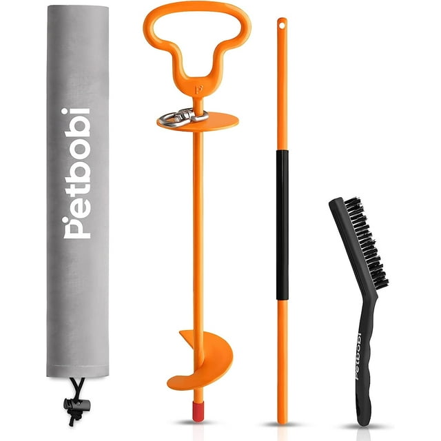 Petbobi Heavy Duty Large Pet Anchor, Dog Tie Out Stake with 360° Swivel