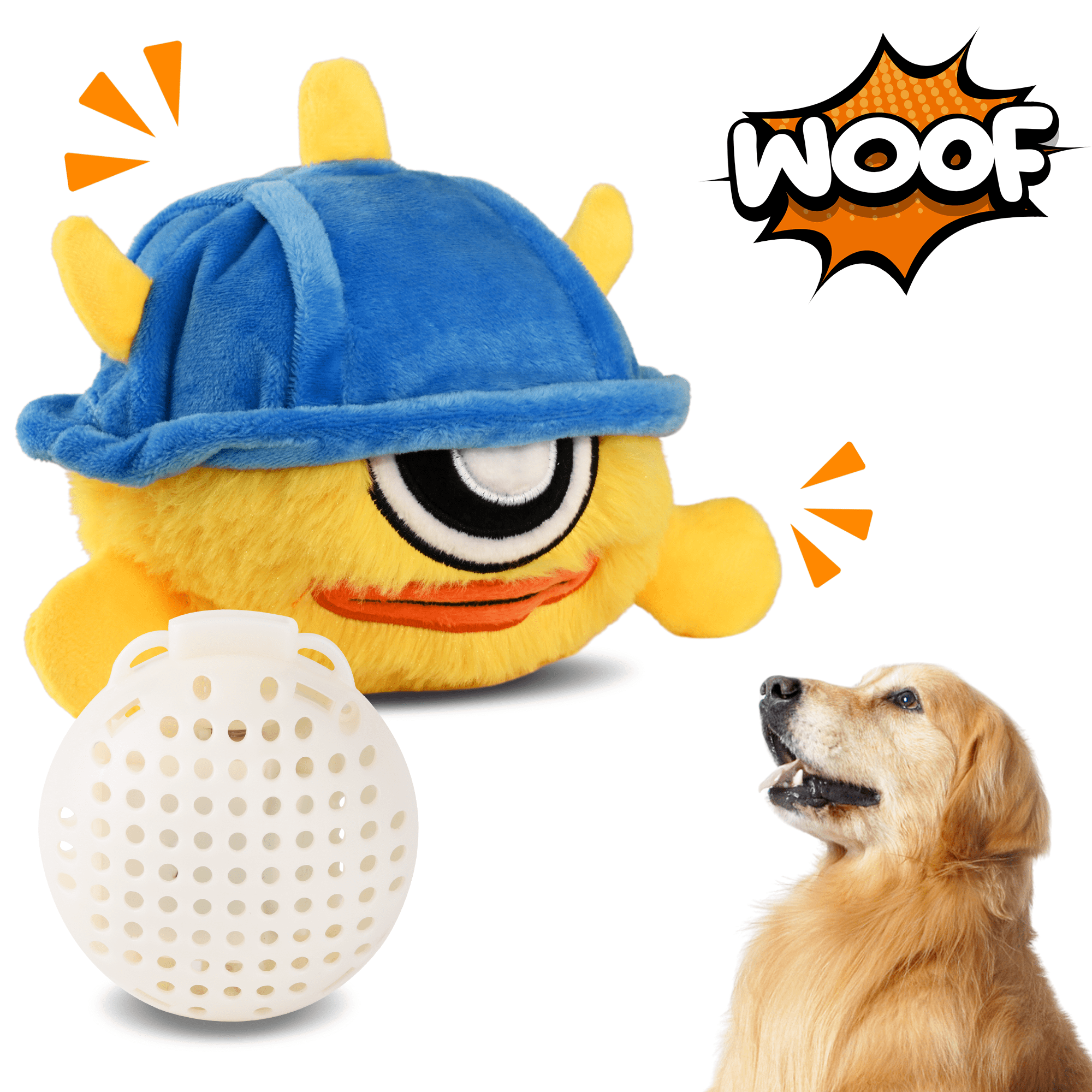 Squeaky Dog Toys for Large Dogs - Dog Puzzle Toys Interactive Dog Toys  Wobble Treat Dispensing Dog Toys Tough Dog Chew Toys Large Breed Funny Dog  Enrichment Toys Big Dog Birthday Toy 