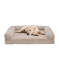 thumbnail image 1 of Petco Orthopedic Cuddler Sherpa Dog Bed 28" L X 22" W X 6.5" H Beige Medium, 1 of 5