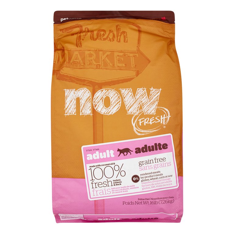 Petcurean Now Fresh Grain-Free Adult Recipe Dry Cat Food, 16 lb