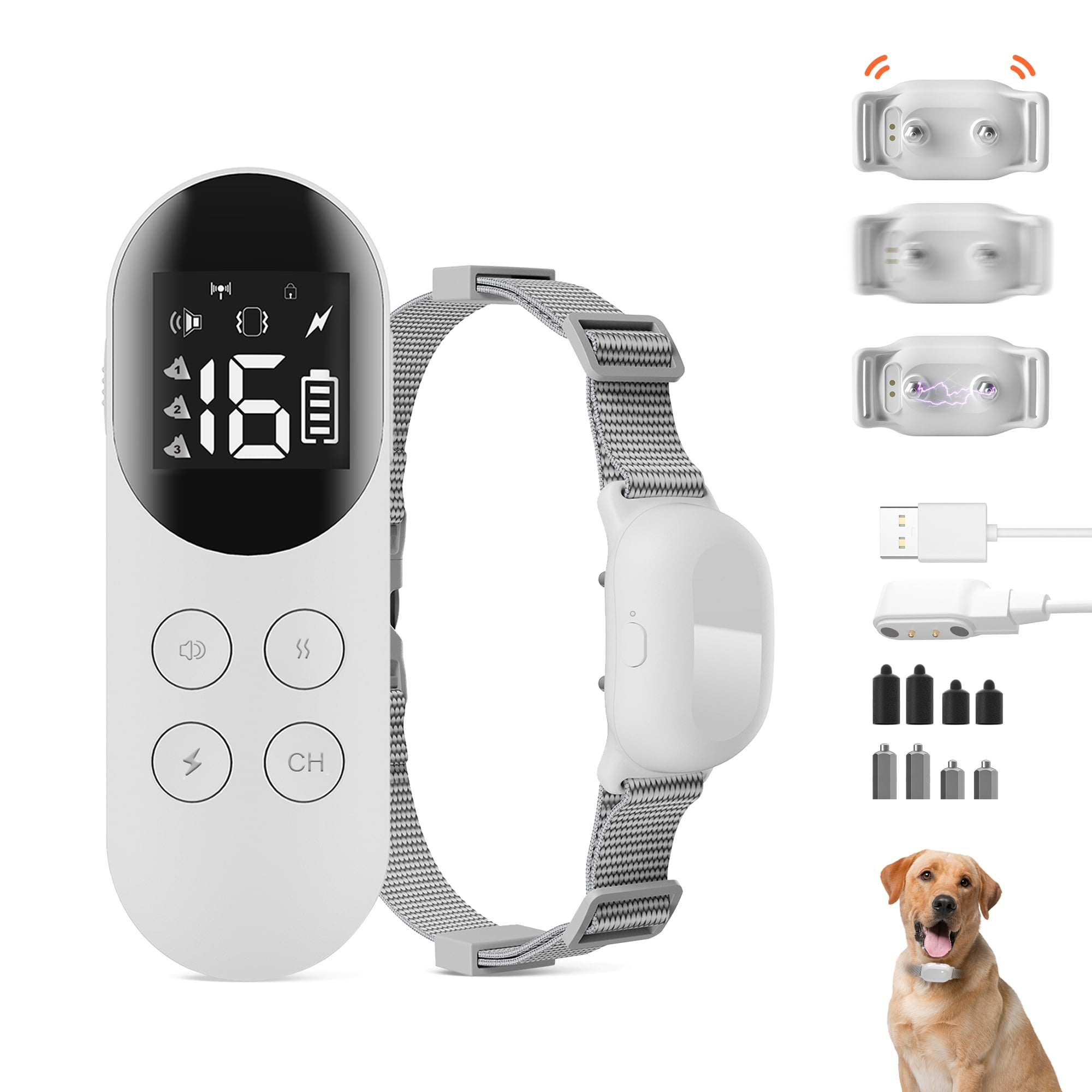 Petdiary T200 Dog Training Collar with Remote IP68 Waterproof Dog Shock  Collar 1000ft 3 Training Modes - Walmart.com