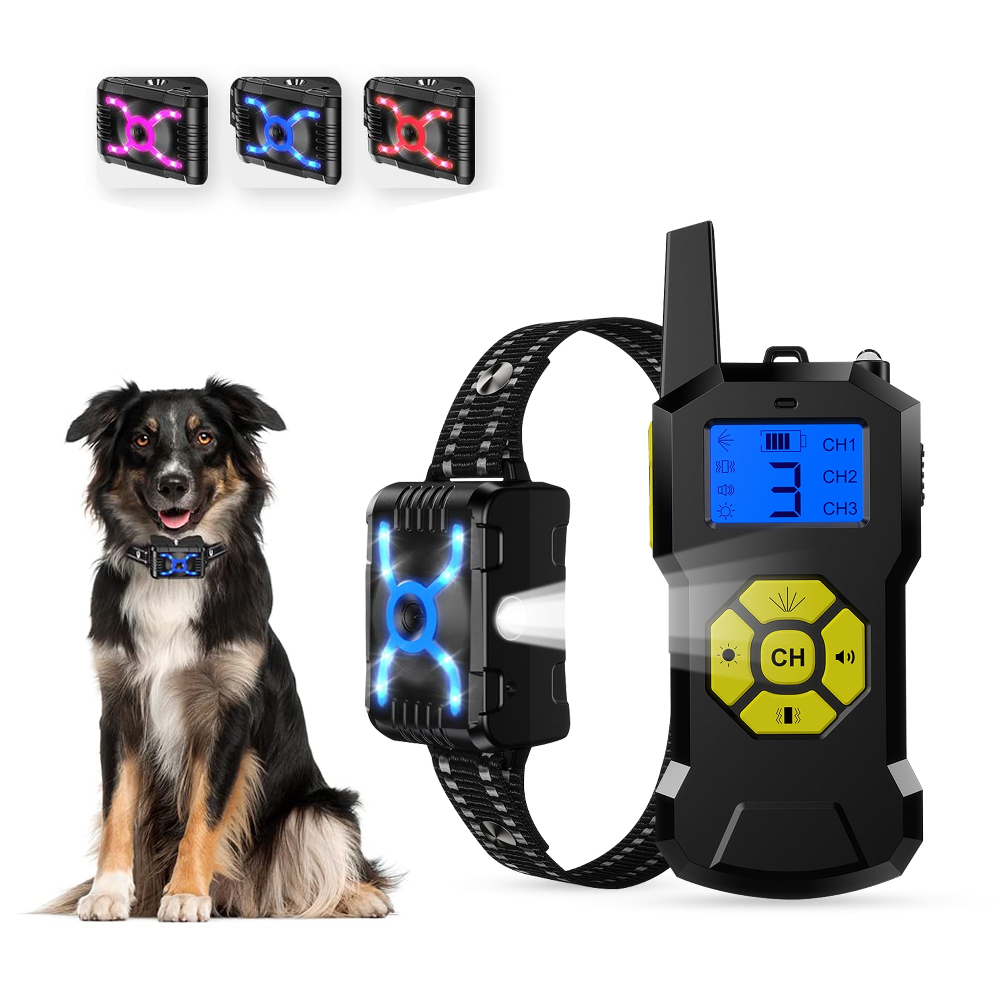 Petdiary T500 2600ft Dog Training Collar with Remote Rechargeable Pet