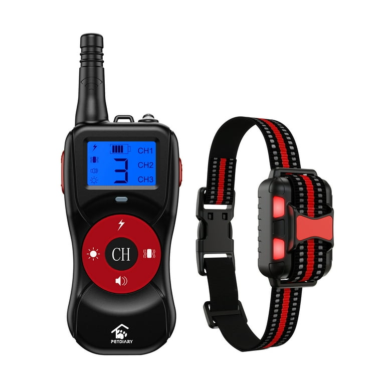 Petdiary T502 with Remote Control Waterproof Barking Dog Shock Absorbing  Collar 2600 feet 4 Modes 