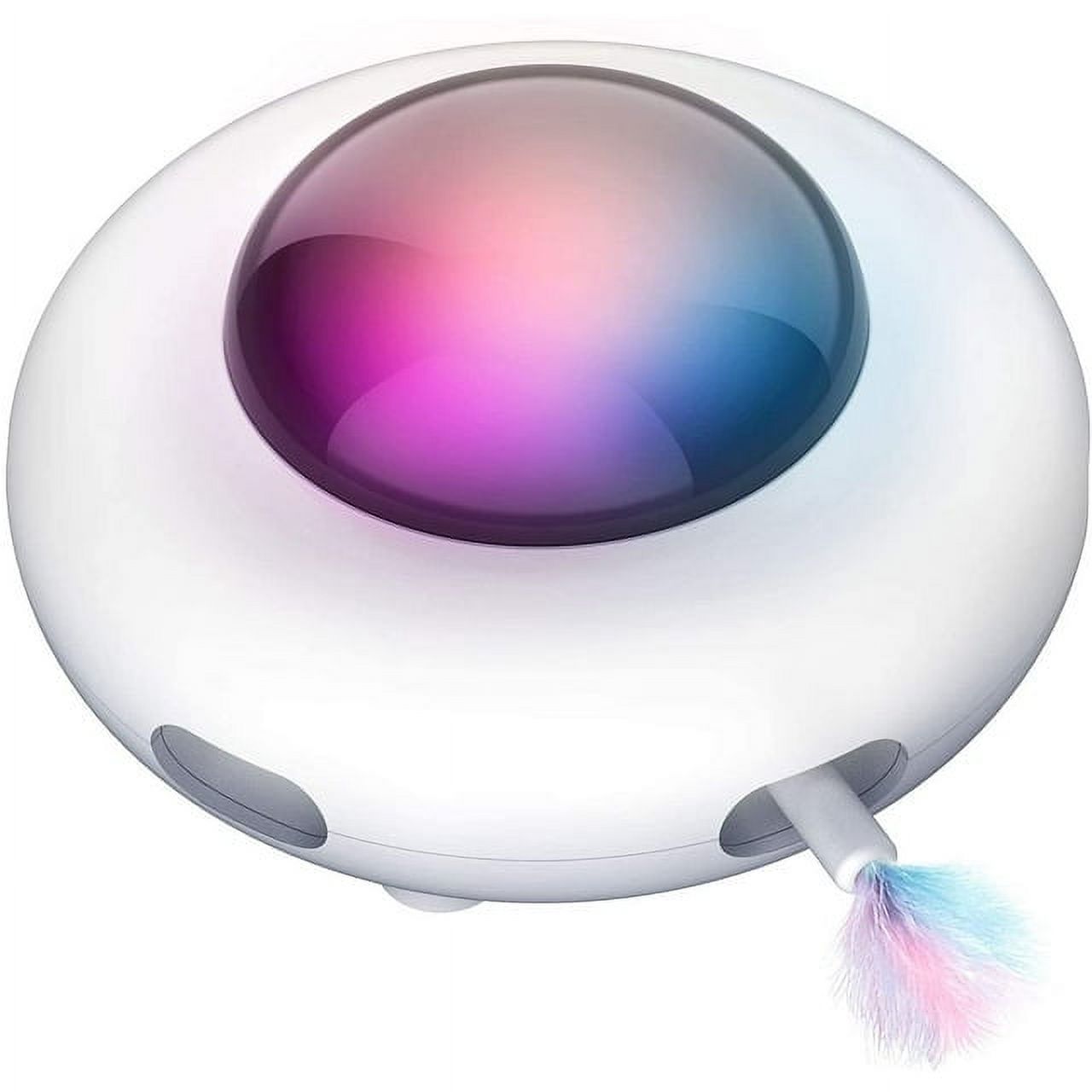 Petdiary UFO Interactive Cat Toy, Smart Automatic Interactive Kitten Toy 3 Modes Rechargeable