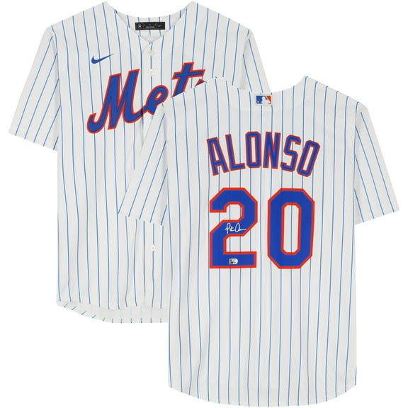 Pete Alonso New York Mets Autographed White Replica Jersey - Fanatics Authentic Certified