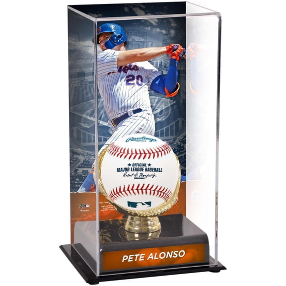 Pete Alonso New York Mets Gold Glove Display Case with Image - Fanatics Authentic Certified