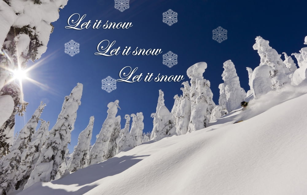 Pete Costain skiing untracked powder at Whitefish Mountain Resort in Montana (MR) Canvas Art - Chuck Haney Danita Delimont (34 x 22)