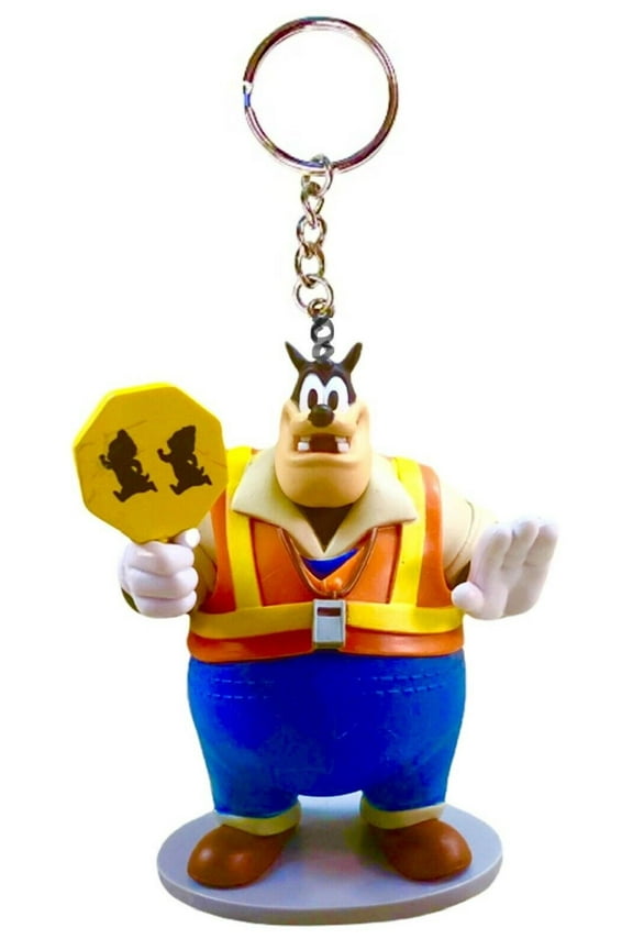 Pete Crossing Guard Firefighter PVC Key Ring Keychain Figure Charm Ornament New