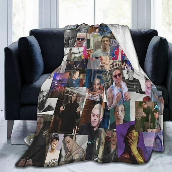 Pete Davidson Blanket Super Soft Lightweight Fleece Thermal Blanket All Season for Bed Couch Living Room Air Conditioning Blanket