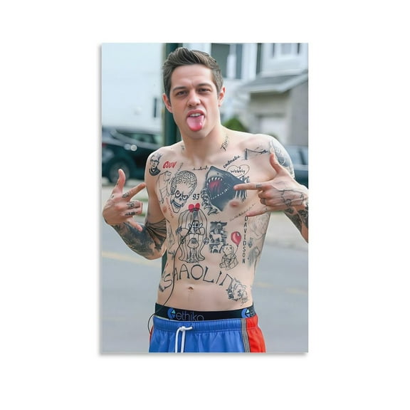 Pete Davidson Popular Actors Art Cool Poster Painting On Canvas Wall Art Poster Scroll Picture Print Living Room Walls Decor Home Posters 12x18inch(30x45cm)