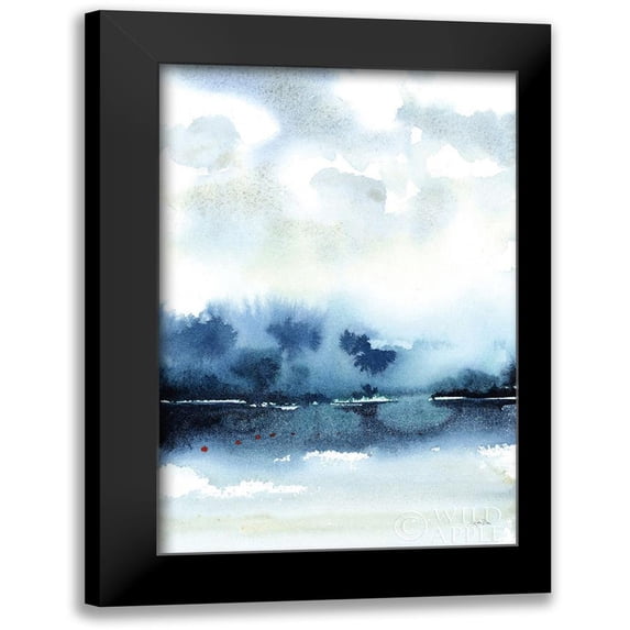 Pete, Katrina 11x14 Black Modern Framed Museum Art Print Titled - Deep Blue Lake