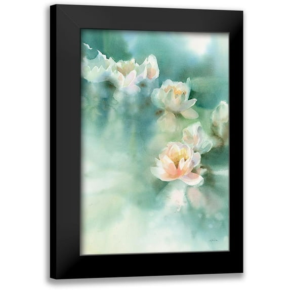Pete, Katrina 11x14 Black Modern Framed Museum Art Print Titled - Water Lily I