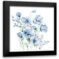 thumbnail image 1 of Pete, Katrina 12x12 Black Modern Framed Museum Art Print Titled - Secret Garden Bouquet II Blue Light, 1 of 5