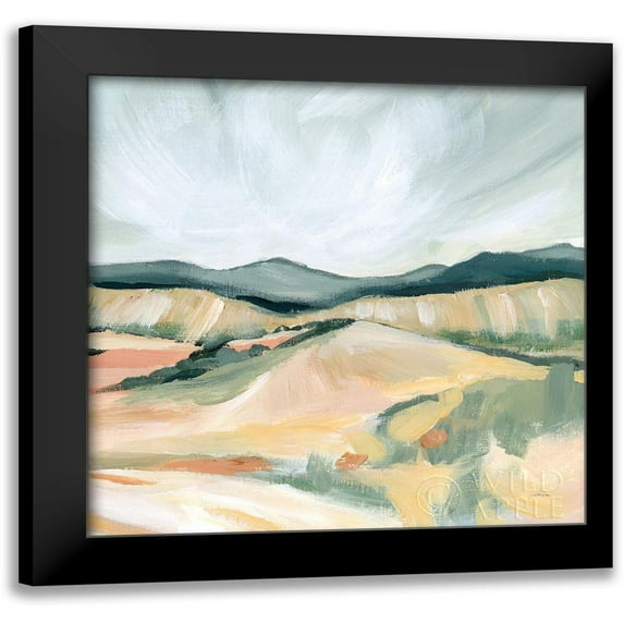 Pete, Katrina 12x12 Black Modern Framed Museum Art Print Titled - Vermillion Landscape II