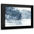 thumbnail image 1 of Pete, Katrina 14x12 Black Modern Framed Museum Art Print Titled - Winter Lake, 1 of 5