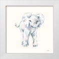 thumbnail image 1 of Pete, Katrina 15x15 White Modern Wood Framed Museum Art Print Titled - Baby Elephant on Cream, 1 of 4