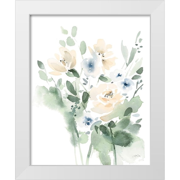 Pete, Katrina 20x24 White Modern Wood Framed Museum Art Print Titled - Summer Wildflowers II