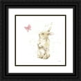 thumbnail image 1 of Pete, Katrina 26x26 Black Ornate Wood Framed with Double Matting Museum Art Print Titled - Dreaming Bunny III, 1 of 4