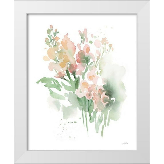 Pete, Katrina 26x32 White Modern Wood Framed Museum Art Print Titled - Vibrant Blooms I