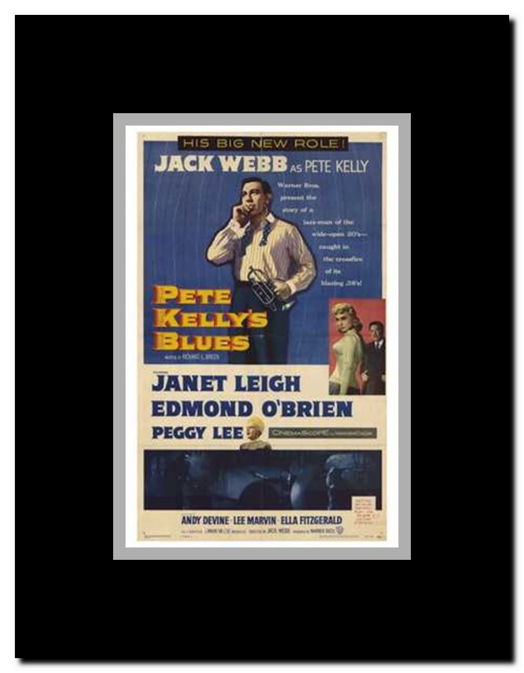 Pete Kelly's Blues Framed Movie Poster